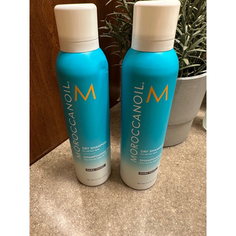 Moroccanoil Dry Shampoo Dark Tones 5.4 oz Lot of 2 Argan Oil Infused Spray